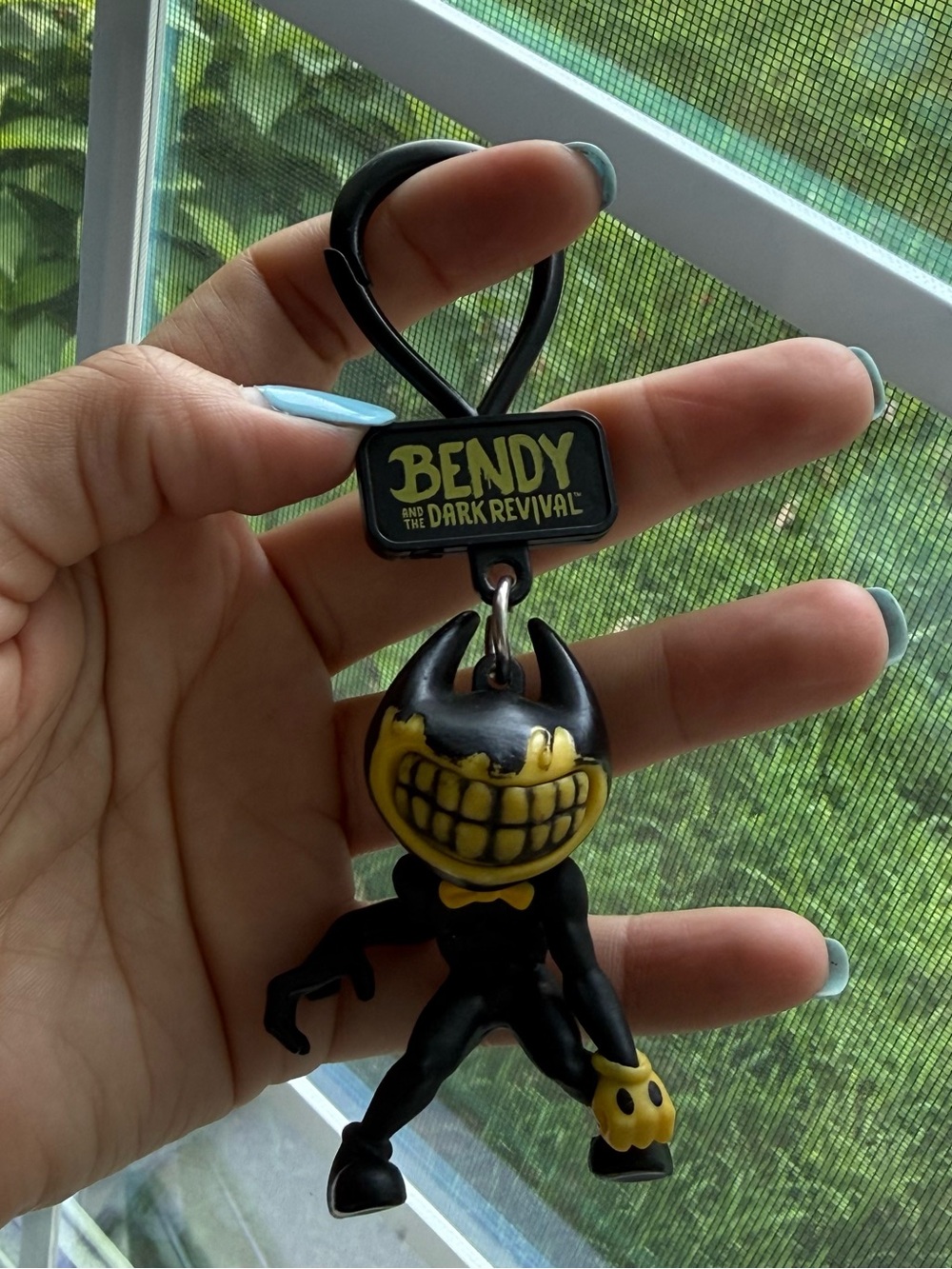 Bendy and the Dark Revival Yellow & Black Keychain Charm